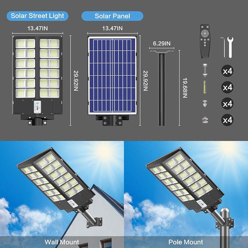 iToolMax 6000W Solar Street Light