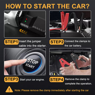 iToolMax 9 in 1 Car Jump Starter with Air Compressor