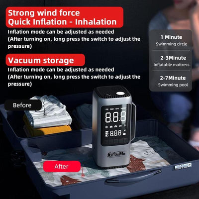 iToolMax 9 in 1 Car Jump Starter with Air Compressor
