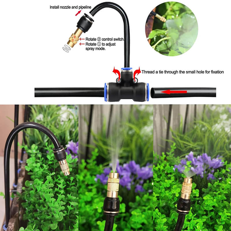 iToolMax Drip Irrigation kit with 360° Flexible Hose