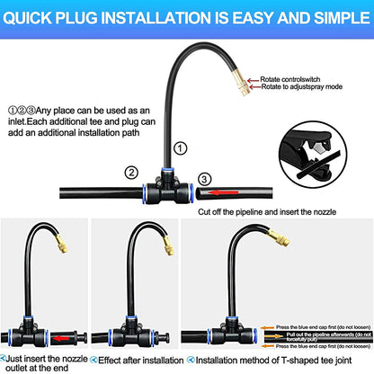 iToolMax Drip Irrigation kit with 360° Flexible Hose