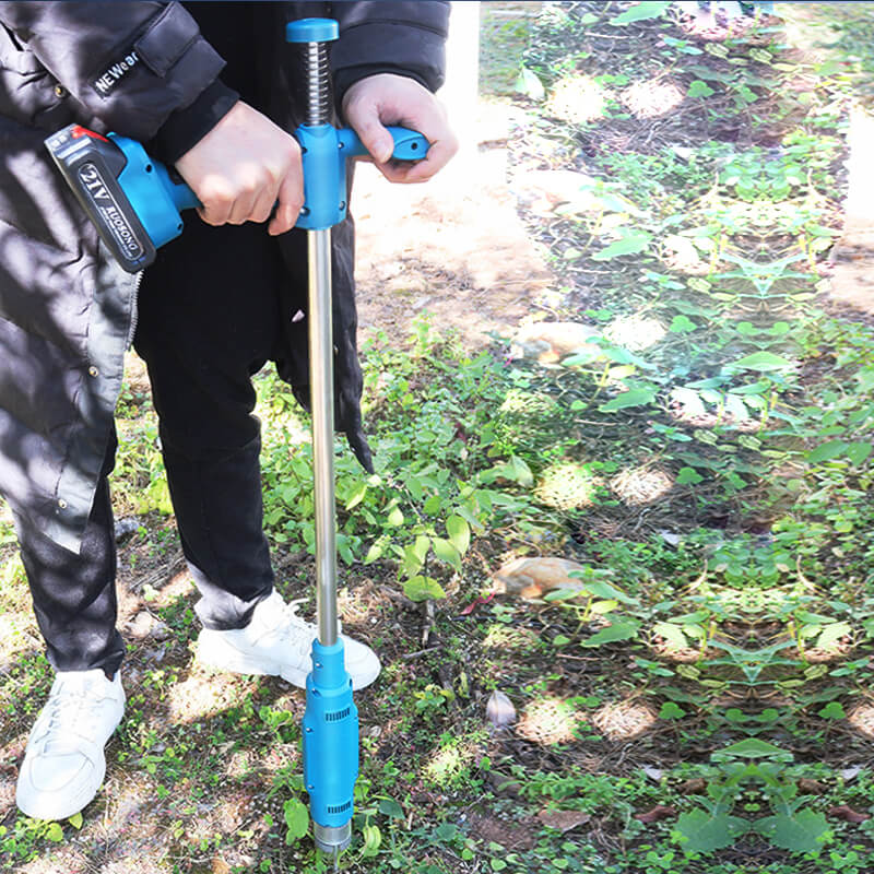 iToolMax Cordless Electric Stand Weed Puller with 2 Batteries