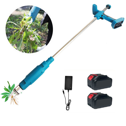 iToolMax Cordless Electric Stand Weed Puller with 2 Batteries