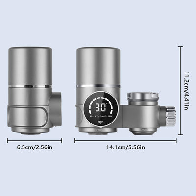 Faucet Water Filter with LED Display portable size