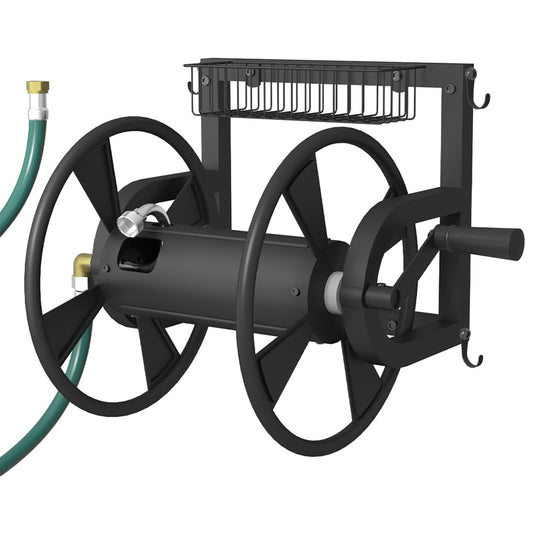 iToolMax Garden Wall Mounted Hose Reel with Hook