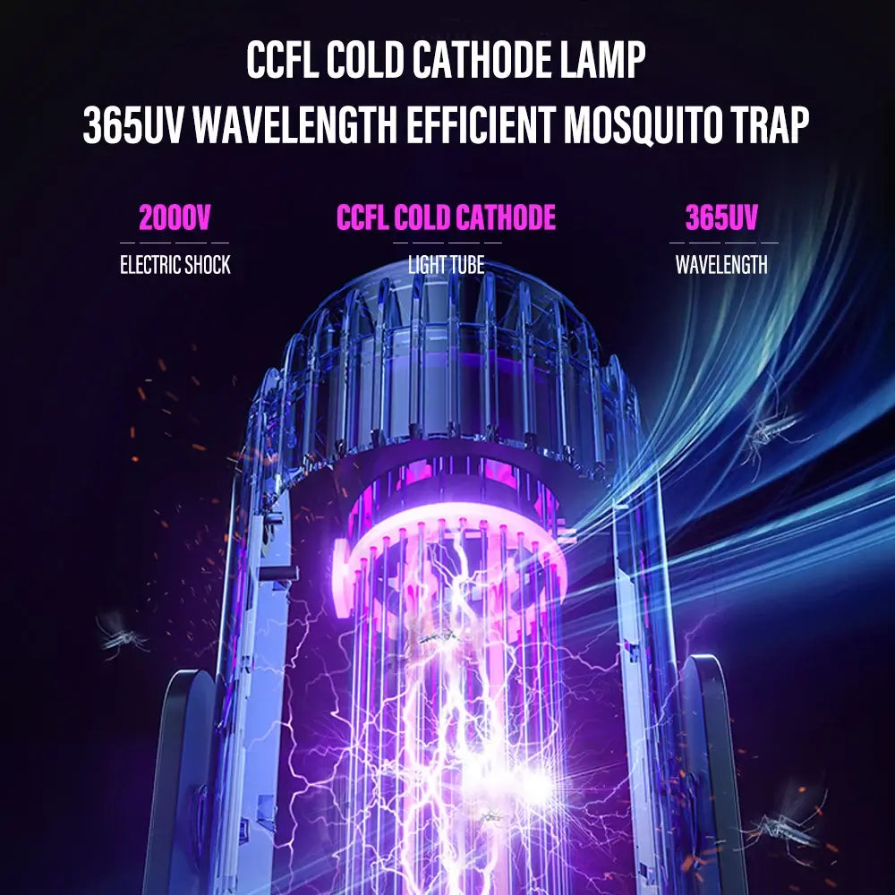 CCFL cold cathode professional mosquito lamp, to reach the accurate 365nm wavelength of the most favorite light source band of mosquitoes, the usage lifespan up to 10 years, the mosquito attracting effect is 10 X that of other mosquito kill lamp.