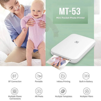 iToolMax Inkless Mini Photo Printer with AR Scanner