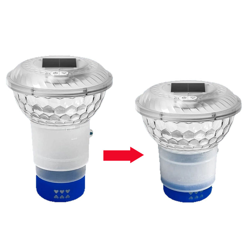 iToolMax Solar Pool Chlorine Floater with Colorful Light