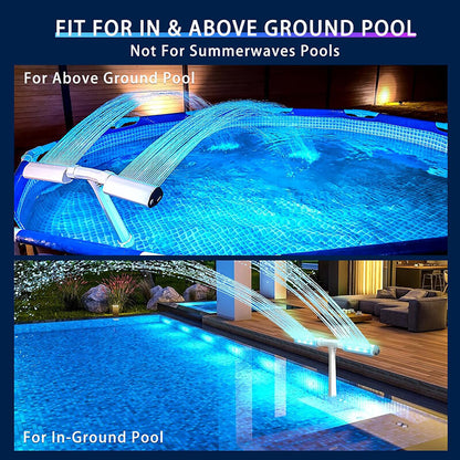 iToolMax Solar Pool Fountain with Lights