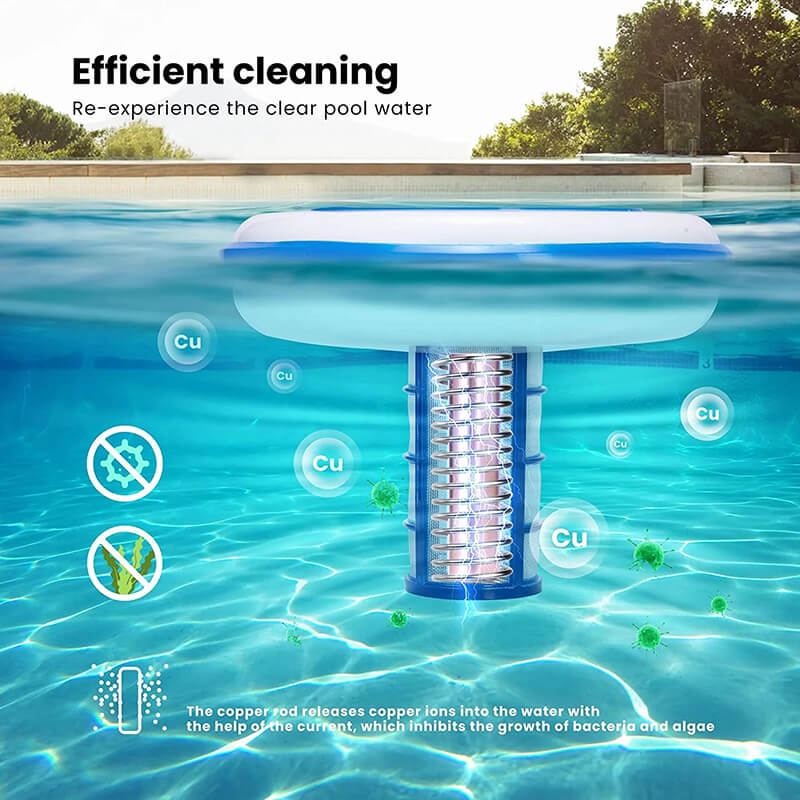 iToolMax Solar Powered Pool Ionizer with LED Light