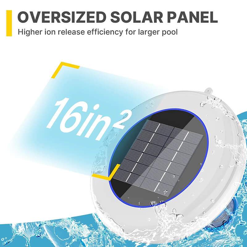 iToolMax Solar Powered Pool Ionizer with LED Light