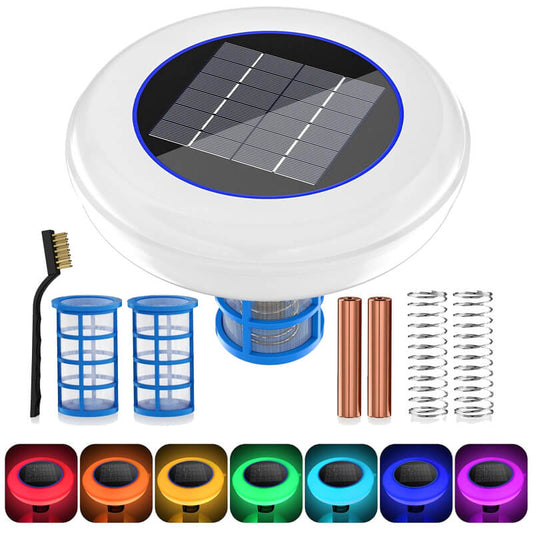 iToolMax Solar Powered Pool Ionizer with LED Light
