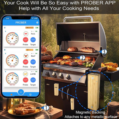 iToolMax Wireless Meat Thermometer with 2 Probes