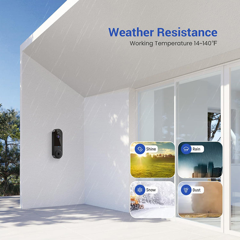IP65 1080P Wireless Video Doorbell Camera