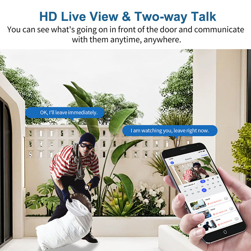 Two-Way Talk 1080P Wireless Video Doorbell Camera