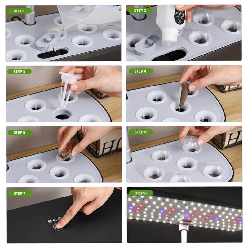 iToolMax 12 Pods Hydroponics Growing System Kit
