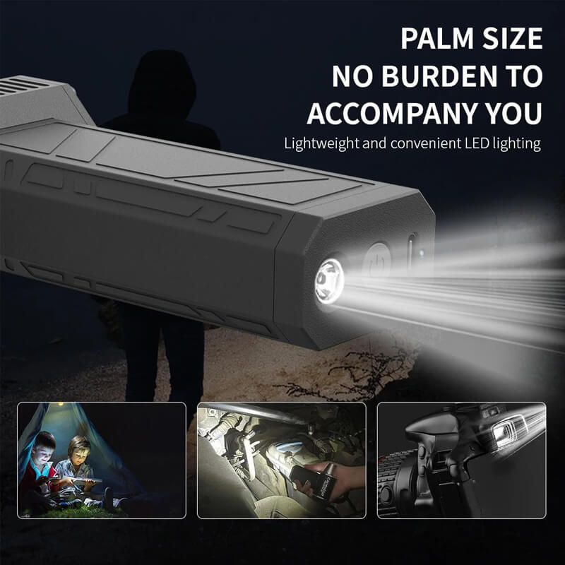 High output, high brightness, 30 meters of strong light, lighting/Strobe/SOS mode.