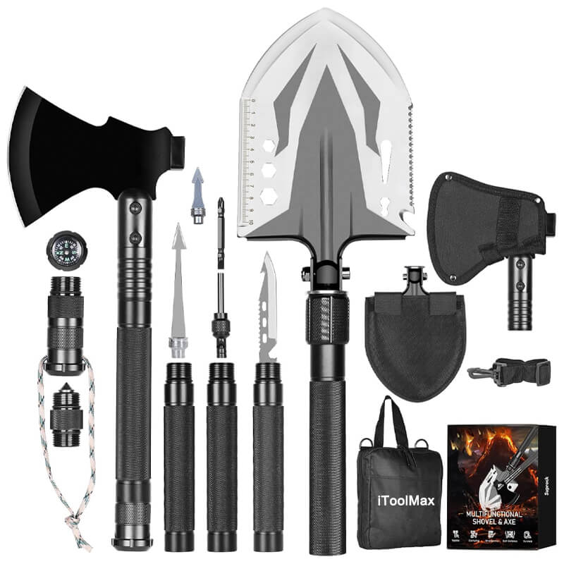 Kit de pala multiherramienta de supervivencia 25 en 1