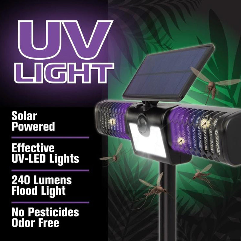 iToolMax 2 in 1 Solar Bug Zapper & Flood Light