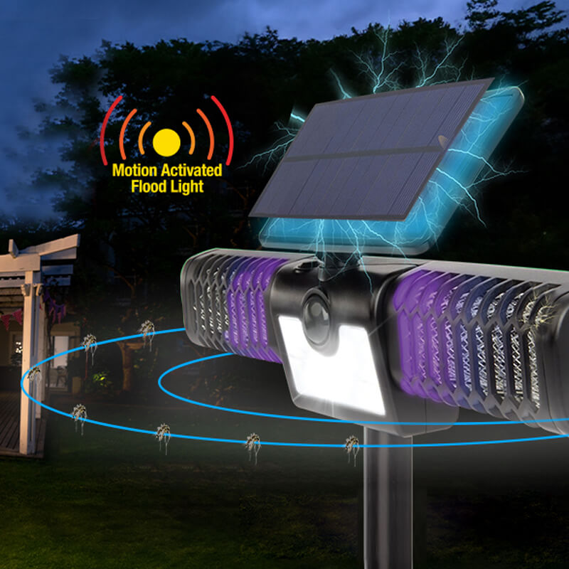 1200V high-intensity ultraviolet electron 365nm wavelength attracts mosquitoes, gnats, mosquitoes, flies, moths and more. When they approach, instantly kills the insect by electrocuting it. Non-toxic and chemical-free mosquito killing method, protect your family health.