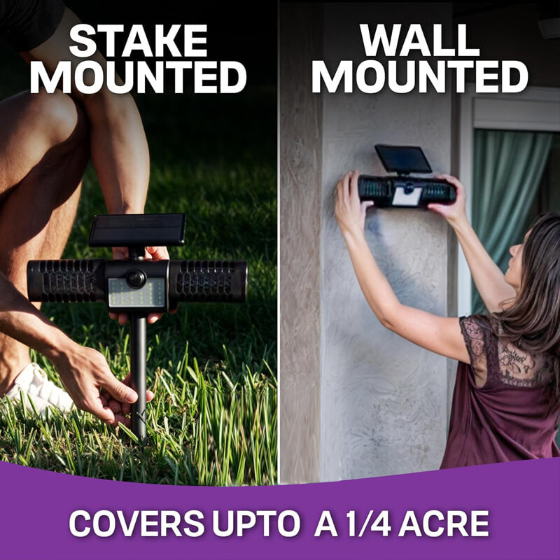 You can insert it on the lawn of the yard, patio, campsite, farm, or fix it on the wall of the house. It is easy to install and can be used anytime and anywhere.