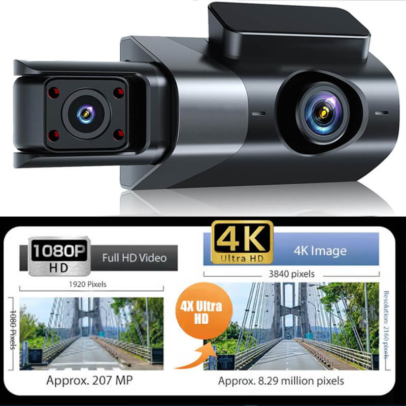 Equipped with aviation-grade image sensors, 6 full ultra-clear glass lenses. F1.8 aperture lens, automatic filling at night, clear and delicate picture quality, high-definition night vision effect.