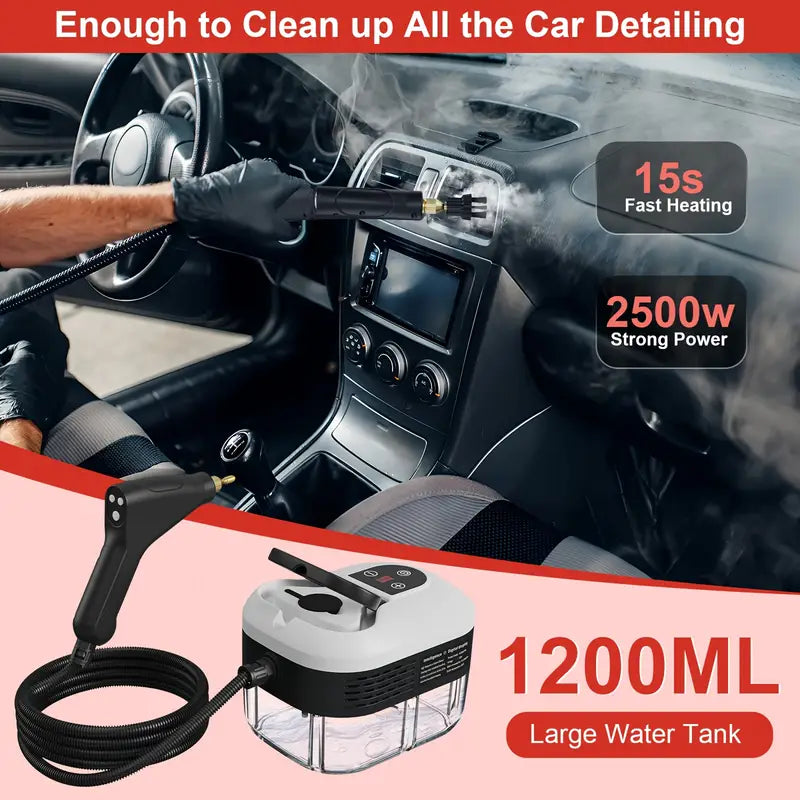 iToolMax 2500W High Pressure Steam Cleaner with Gloves