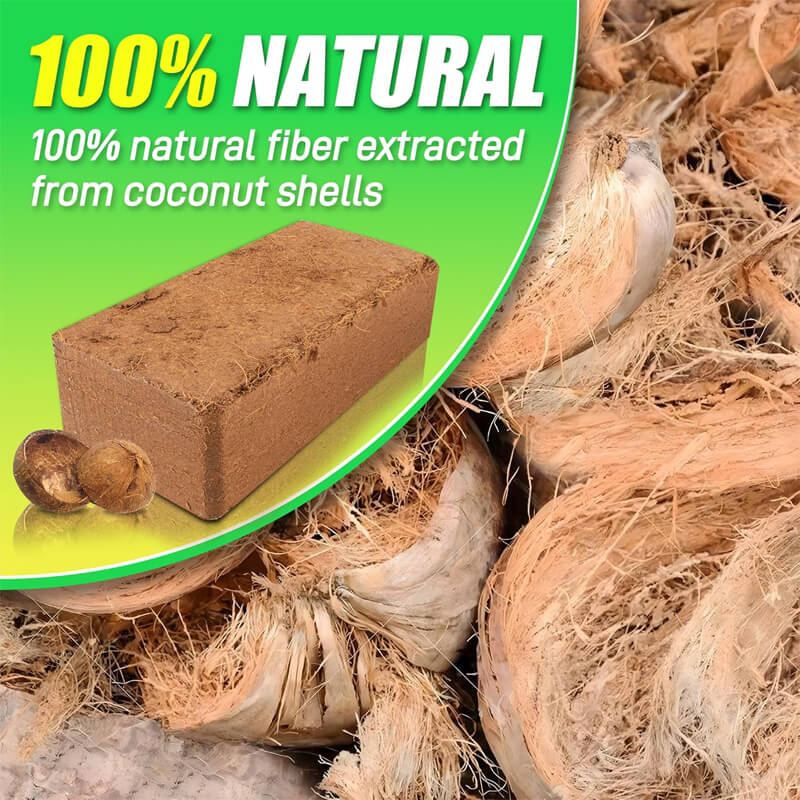 Made of 100% natural organic coconut shell fiber, with salt content as low as 0.12%, it achieves the optimal pH value and low EC, and is proven to be one of the most effective hydroponic mediums, absorbing up to 10X more water than others, so that plant roots will never be dehydrated, creating the best environment for your plants.