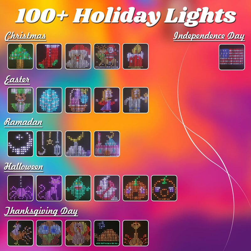 iToolMax DIY Smart LED Curtain Sync Lights