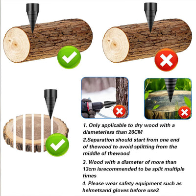Bohrer für Holzspalter