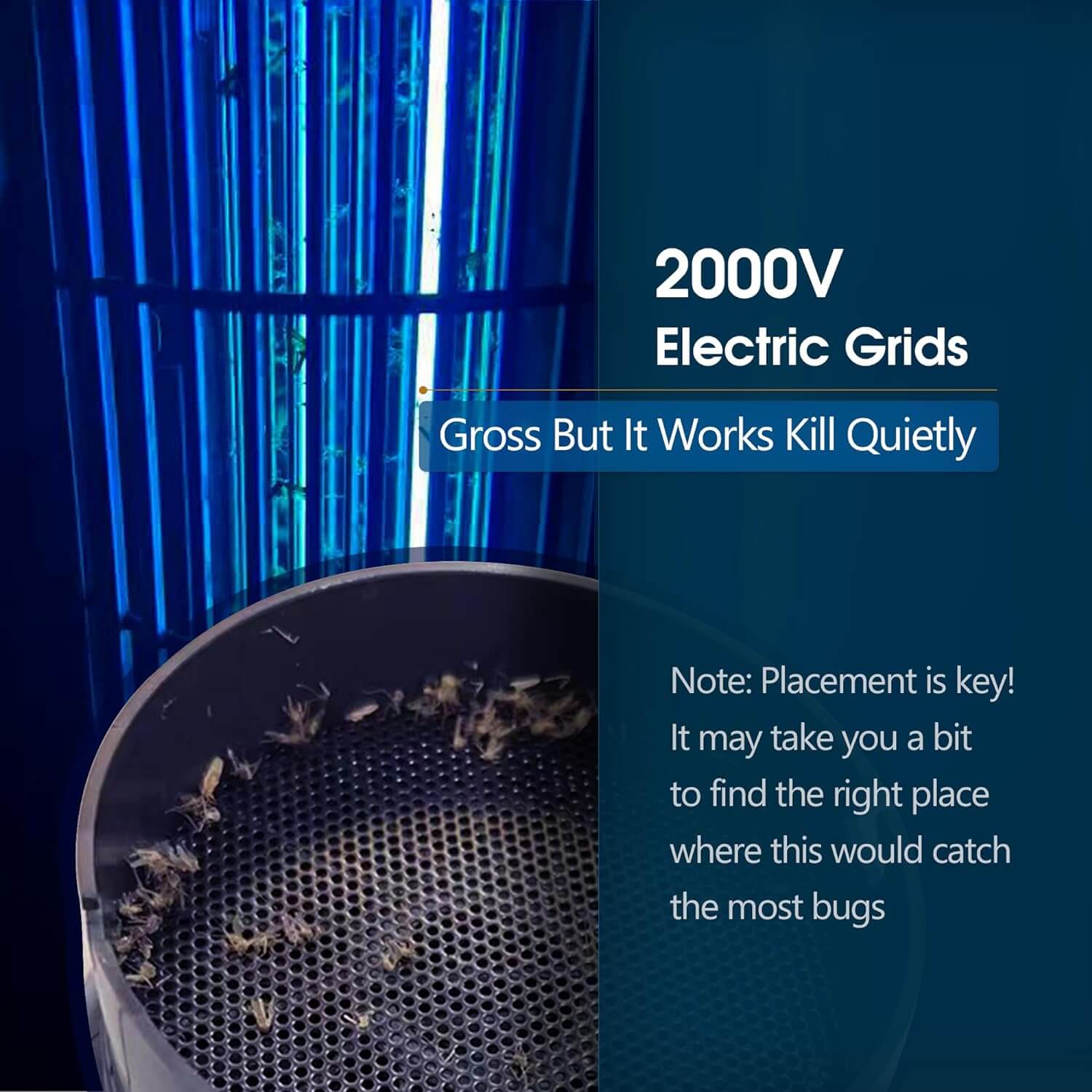 When mosquitoes approach, the voltage is instantly increased by 2000V, and the discharge is continuous, killing them instantly, whether they are a group or just one or two. Traditional electric shock only has a single discharge of 500-1000V energy storage.