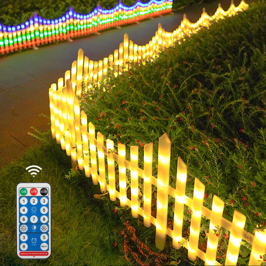 iToolMax 8 Pack Solar Garden Fence Light
