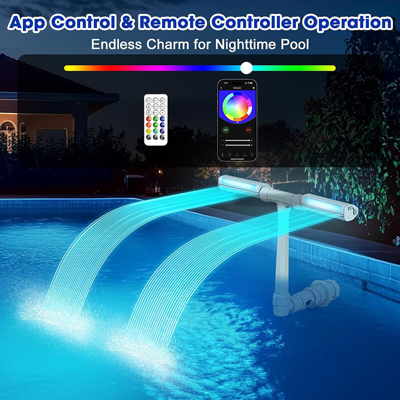 Can be controlled by remote control and APP, 6 lighting modes, 11 single color modes, optional monochrome or color LED lights, APP can be used for arbitrary timing, the LED lights can also be set to flash or jump with music through the APP. You can fully and accurately DIY the lighting effects you want to create a romantic night atmosphere for you.