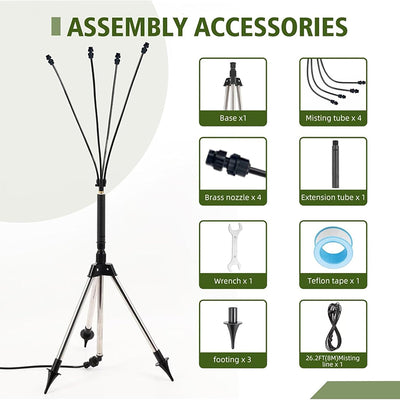 iToolMax Outdoor Standing Misters with Tripod