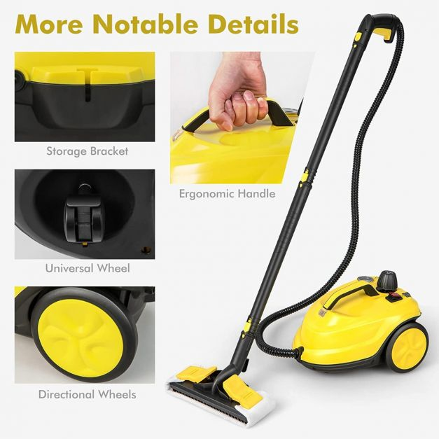 The universal wheel is matched with the directional wheels on two sides, which can be easily moved to every place that needs cleaning, enjoy a fresher, healthier environment.