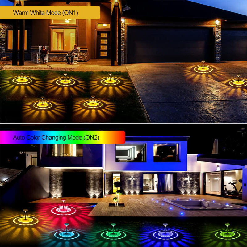 One is a cozy warm light mode, and the other is a dynamic and changeable colorful RGB lighting mode. Both modes have large area unique flower patterns, which can easily create gorgeous light and shadow effects, making the night more brilliant.
