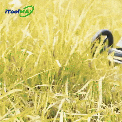 iToolMax 4 in 1 Cordless Weed Eater Pro, the wheels are larger and more stable, and added side trim small wheels. Brushless motor, 9000rpm speed, huge 9-inch blade, super high efficiency, can maintain up to 1 acre of grass in one day. Perfect for any yard and lawn.