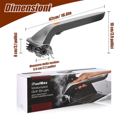 Elektrische Dampfbürste für Grill