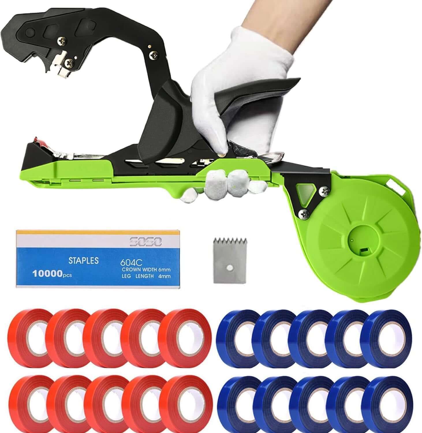 Tying Machine String Plant Tying Machine Pro with 20 Rolls of Tape – itoolmax
