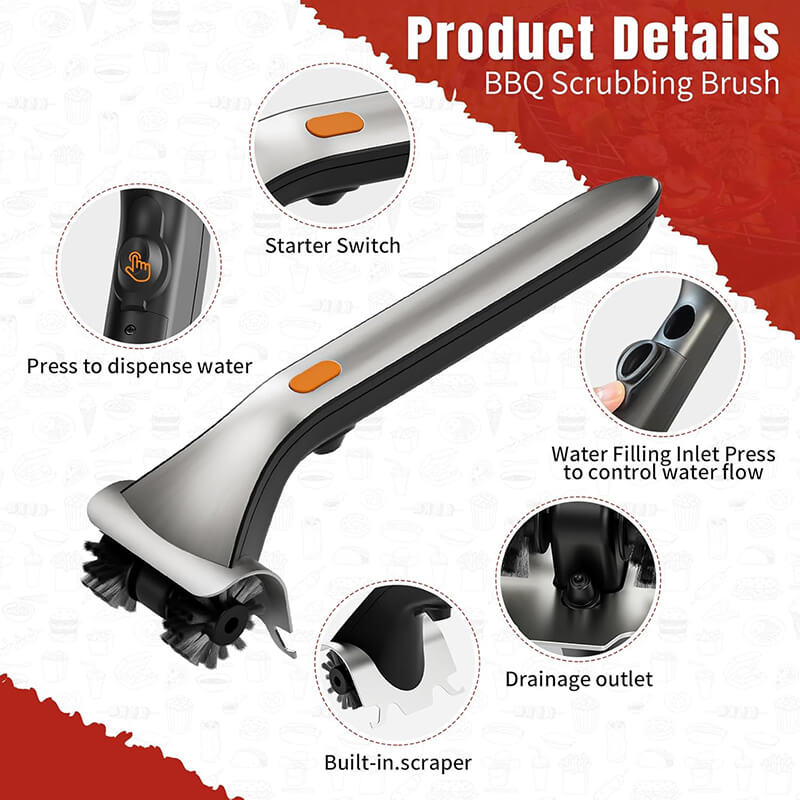 iToolMax Electric Steam Grill Brush
