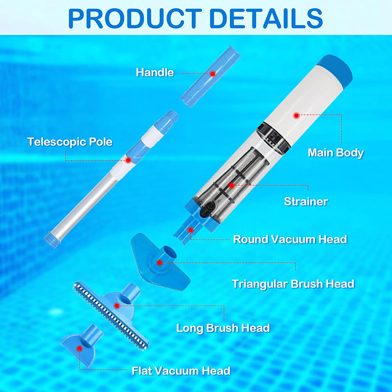 iToolmax 3 in 1 Cordless Rechargeable Pool Vacuum Cleaner