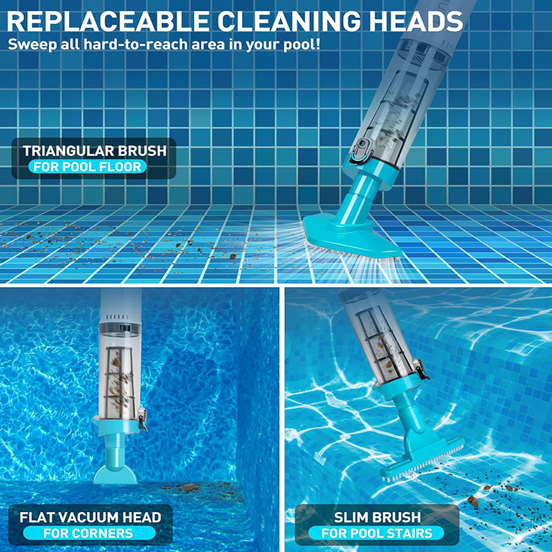 iToolmax 3 in 1 Cordless Rechargeable Pool Vacuum Cleaner
