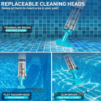 iToolmax 3 in 1 Cordless Rechargeable Pool Vacuum Cleaner