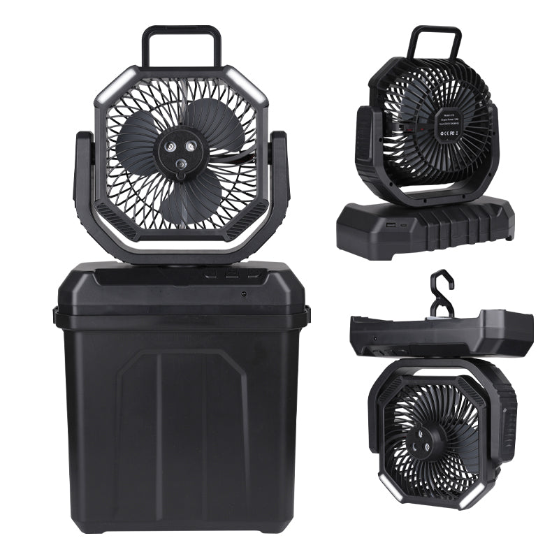 iToolmax 4 in 1 Mist Camping Fan with 6L Bucket