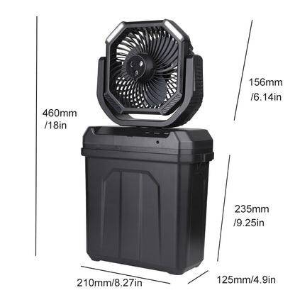 iToolmax 4 in 1 Mist Camping Fan with 6L Bucket
