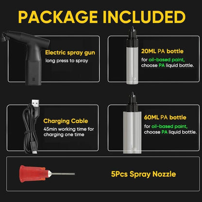 iToolMax Electric Precision Spray Gun with bottle