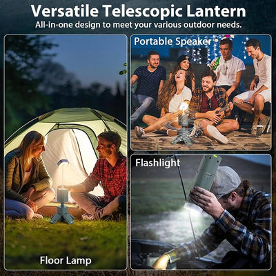 iToolmax Telescopic Camping Light with Speaker