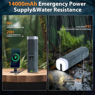 iToolmax Telescopic Camping Light with Speaker
