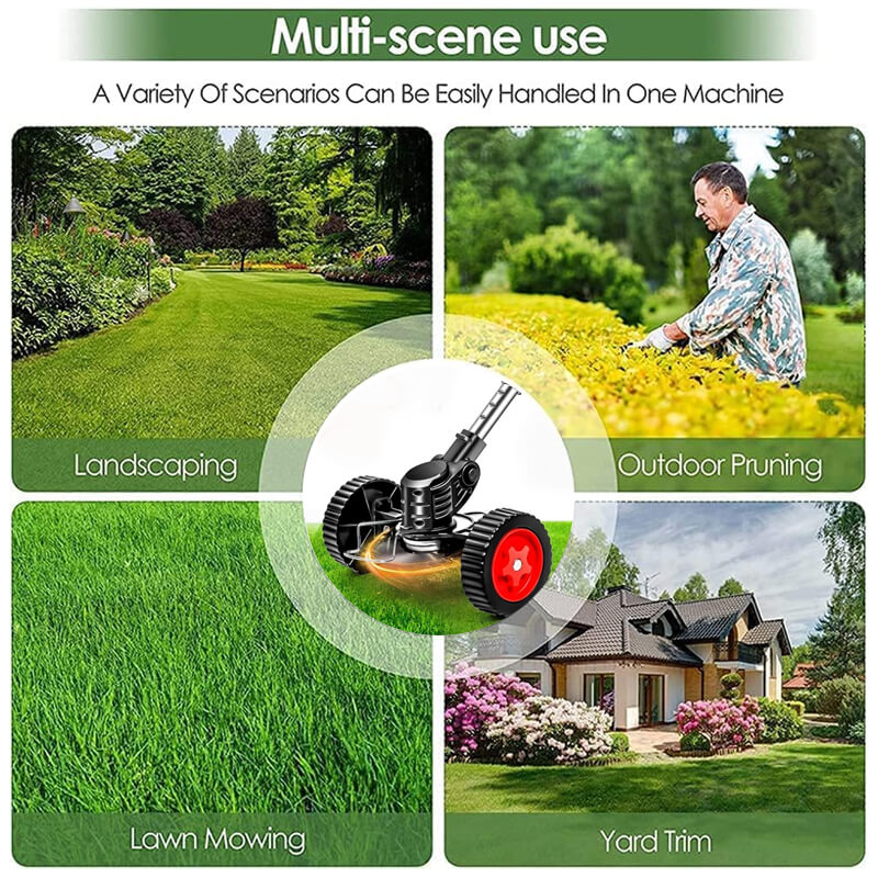Whether you’re maintaining your backyard, keeping fence lines clear, or managing large landscapes, this cordless grass trimmer makes the job effortless.