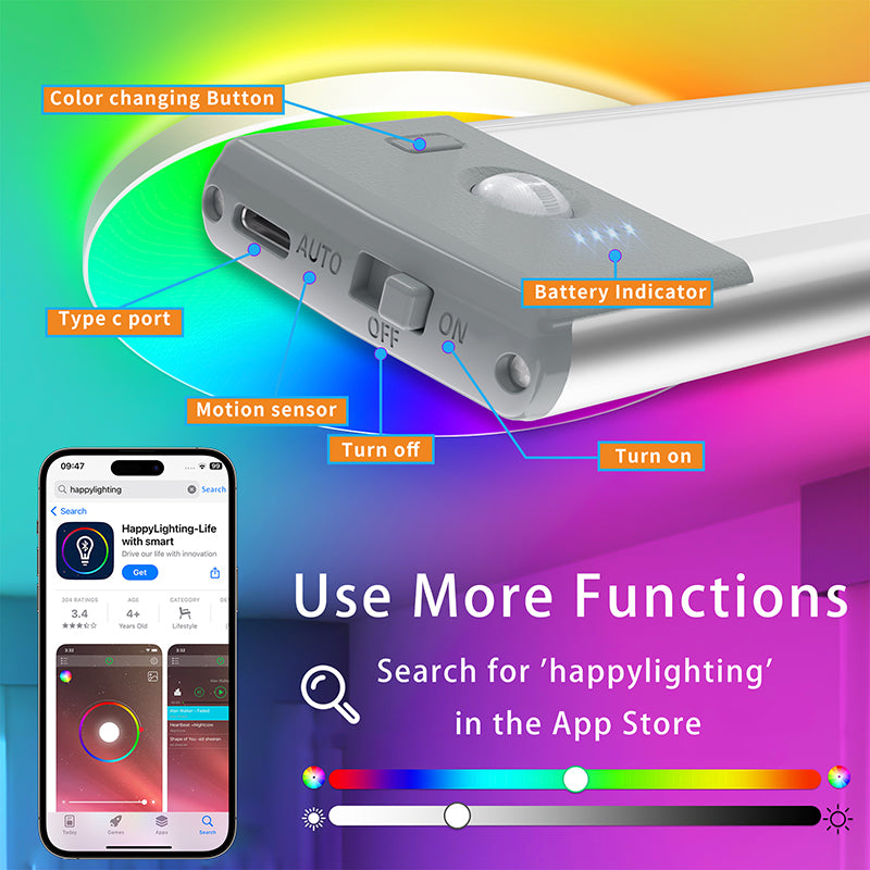 RGB LED Wall Lights with APP control
